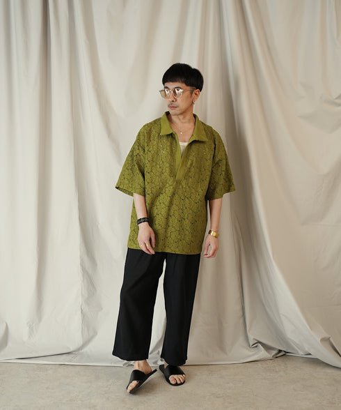 コードラッセルレース スキッパーポロシャツ