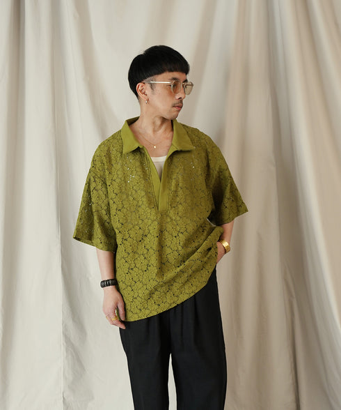 コードラッセルレース スキッパーポロシャツ