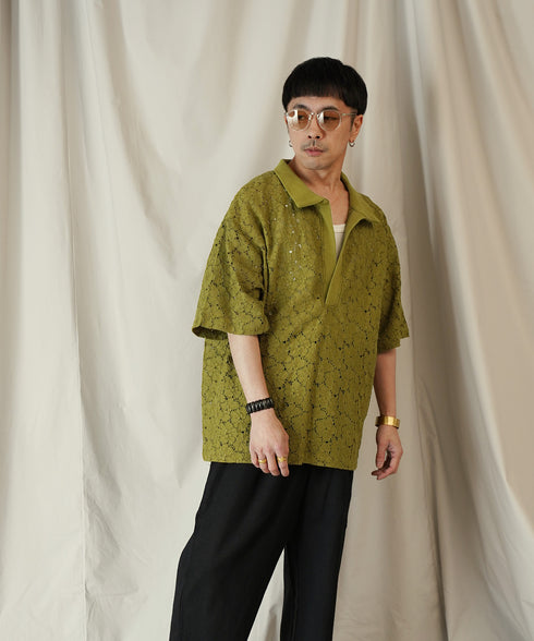 コードラッセルレース スキッパーポロシャツ