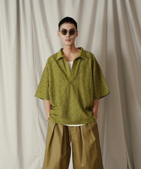 コードラッセルレース スキッパーポロシャツ