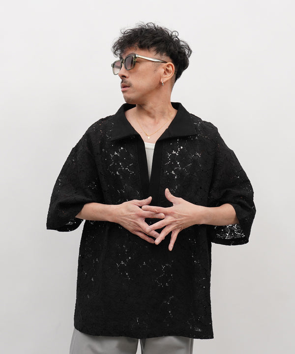 H163 / 着用サイズ:M ブラック 着用ボトムス:218732