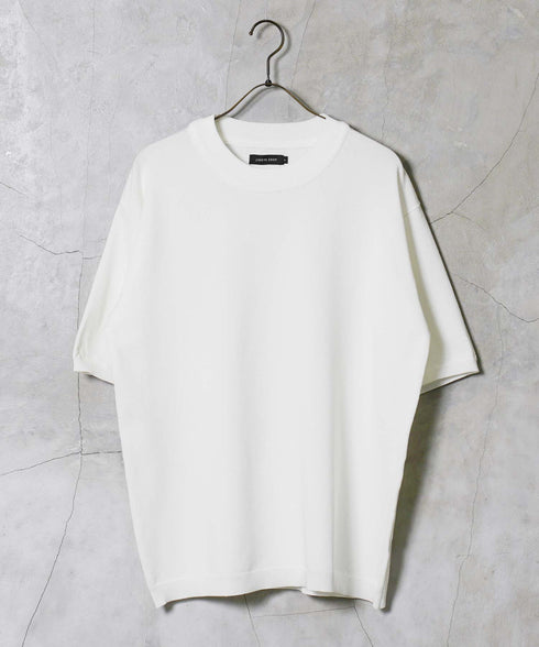 タンブラー対応タフニットクルーネック半袖セーター