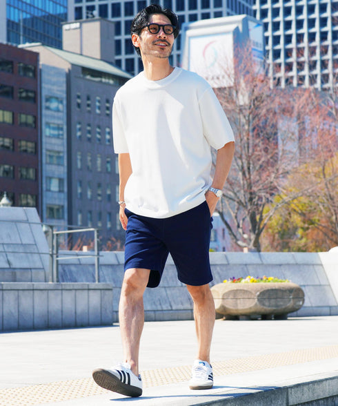 タンブラー対応タフニットクルーネック半袖セーター