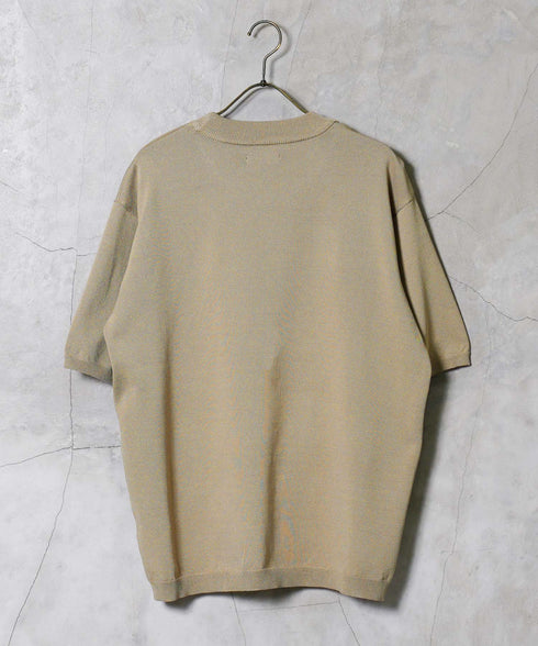 タンブラー対応タフニットクルーネック半袖セーター