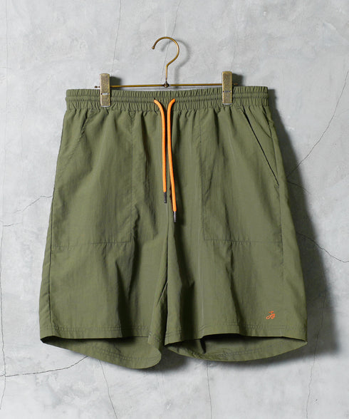 水陸両用ナイロンベイカーショートパンツ