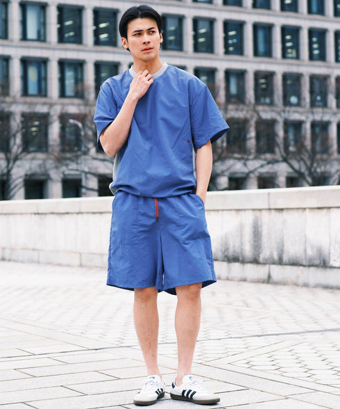 水陸両用ナイロンベイカーショートパンツ