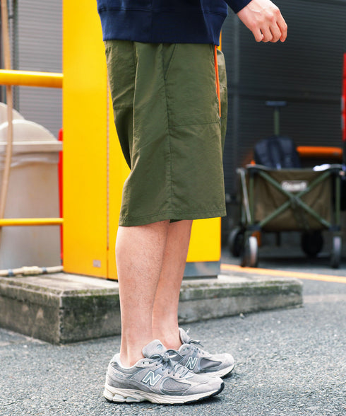 水陸両用ナイロンベイカーショートパンツ