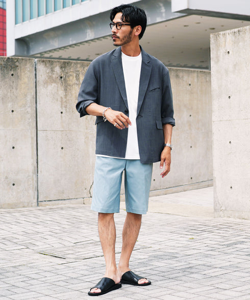 ライトブルー MODEL : GO 180cm 66kg Lsize