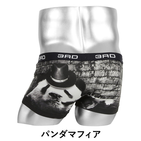 3RDWARE サードウェア Panda Mafia メンズ ボクサーパンツ ギフト プレゼント 男性下着 ラッピング無料【メール便】 プレゼント クリスマス ギフト 彼氏 夫 旦那