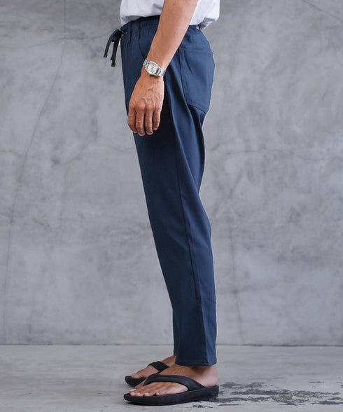 【接触冷感】【吸汗速乾】カルゼストレッチアンクルパンツ