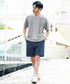 Bライトグレー(Vネック) MODEL : GO 180cm 66kg Lsize