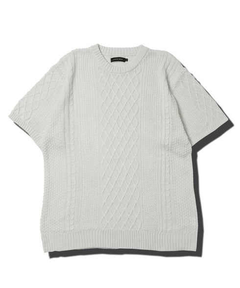 Aホワイト(クルーネック)