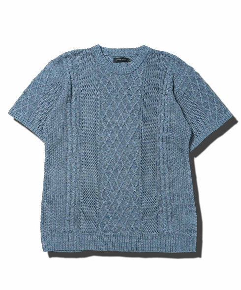 Aスモークブルー(クルーネック)