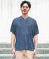 Aインディゴ(クルーネック) MODEL : GO 180cm 66kg Lsize