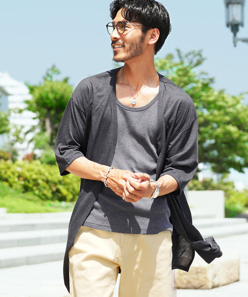 チャコールグレー MODEL : GO 180cm 66kg Lsize