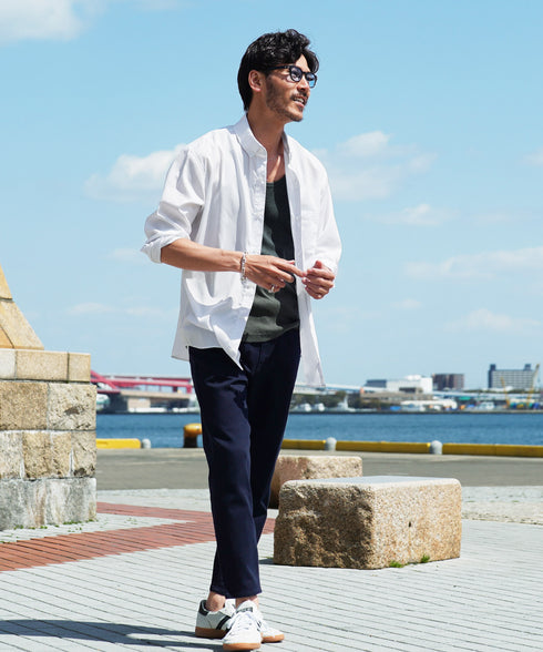 aネイビー MODEL : GO 180cm 66kg Lsize