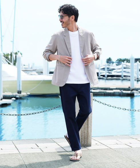 bネイビー MODEL : GO 180cm 66kg Lsize