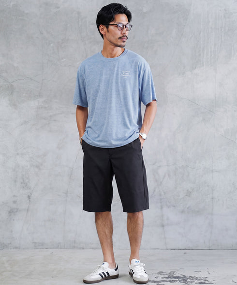 接触冷感カルゼストレッチショートパンツ
