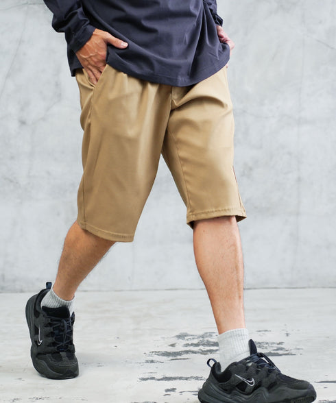接触冷感カルゼストレッチショートパンツ