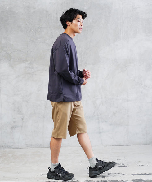 接触冷感カルゼストレッチショートパンツ