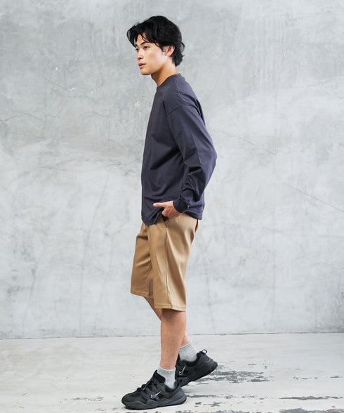 接触冷感カルゼストレッチショートパンツ