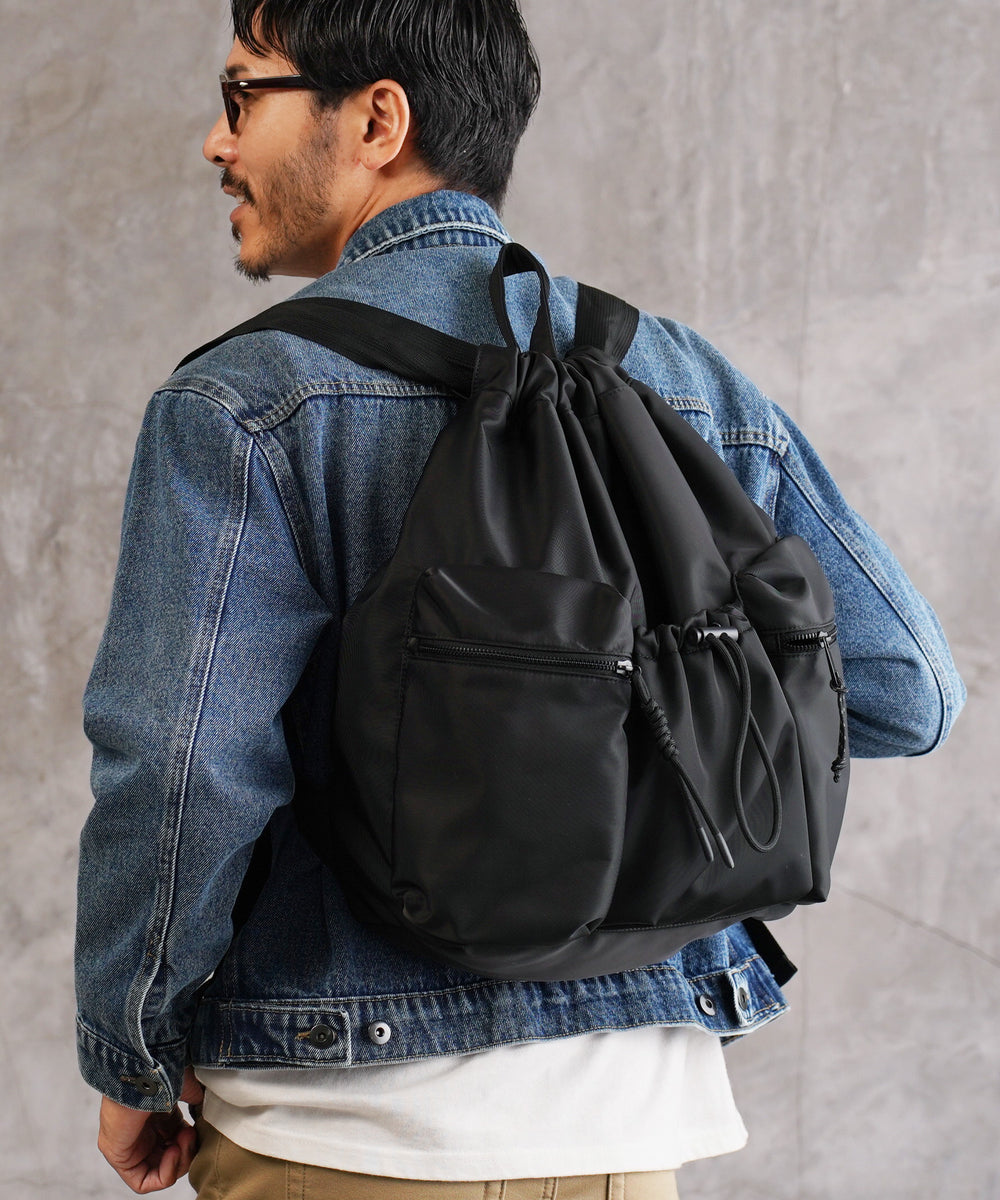 ナップサック 巾着バッグ リュック バックパック 大容量 – TOPFLOOR