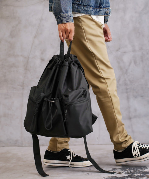 ナップサック 巾着バッグ リュック バックパック 大容量