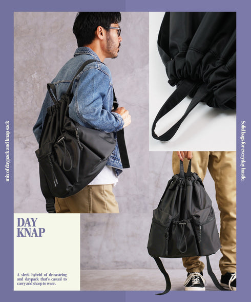 ナップサック 巾着バッグ リュック バックパック 大容量