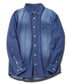 6.5oz長袖メンズデニムシャツ