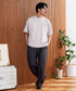 接触冷感 とろみ 半袖Tシャツ │ メンズ Tシャツ 半袖 接触冷感 とろみ素材 ひんやり 涼しい 吸汗速乾 ストレッチ 伸縮性 なめらか 快適 きれいめ 大人 夏 夏服 無地 シンプル