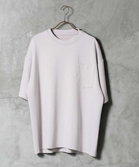 接触冷感 とろみ 半袖Tシャツ │ メンズ Tシャツ 半袖 接触冷感 とろみ素材 ひんやり 涼しい 吸汗速乾 ストレッチ 伸縮性 なめらか 快適 きれいめ 大人 夏 夏服 無地 シンプル