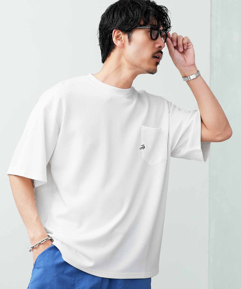 接触冷感 とろみ 半袖Tシャツ │ メンズ Tシャツ 半袖 接触冷感 とろみ素材 ひんやり 涼しい 吸汗速乾 ストレッチ 伸縮性 なめらか 快適 きれいめ 大人 夏 夏服 無地 シンプル