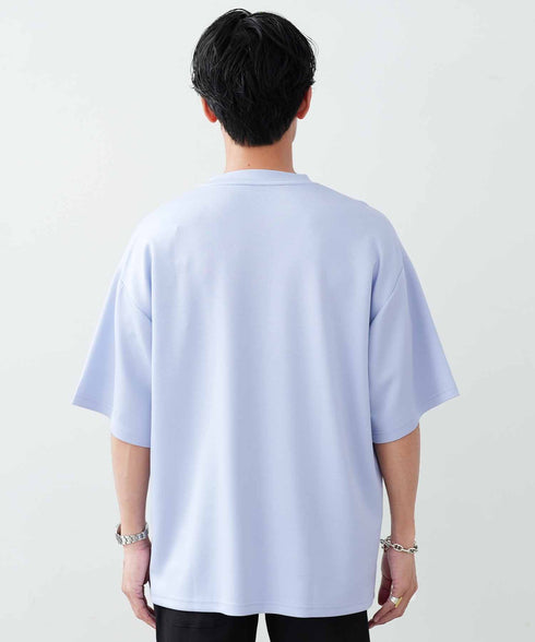 接触冷感 とろみ 半袖Tシャツ │ メンズ Tシャツ 半袖 接触冷感 とろみ素材 ひんやり 涼しい 吸汗速乾 ストレッチ 伸縮性 なめらか 快適 きれいめ 大人 夏 夏服 無地 シンプル
