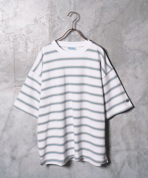 【DISCUS】COOLMAX レトロボーダーTシャツ │ メンズ Tシャツ 半袖 ボーダー レトロ クールマックス 吸水速乾 涼しい 快適 スポーティ カジュアル きれいめ 夏 夏服 デイリー ユニセックス