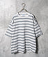 【DISCUS】COOLMAX レトロボーダーTシャツ │ メンズ Tシャツ 半袖 ボーダー レトロ クールマックス 吸水速乾 涼しい 快適 スポーティ カジュアル きれいめ 夏 夏服 デイリー ユニセックス