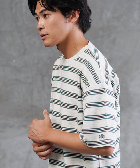 【DISCUS】COOLMAXレトロボーダーTシャツ