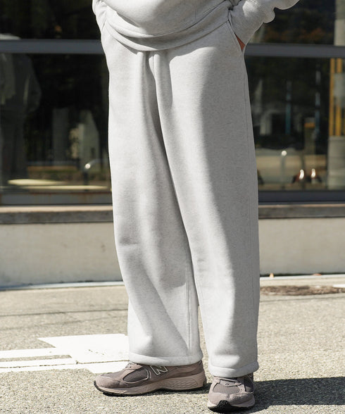 ヘビーウェイトワイドフィットスウェットパンツ│裏起毛 あったか 暖かい ワイドパンツ メンズ 太め シルエット 流行り ルームウェアにも