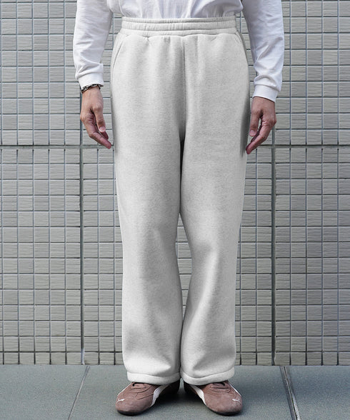 ヘビーウェイトワイドフィットスウェットパンツ│裏起毛 あったか 暖かい ワイドパンツ メンズ 太め シルエット 流行り ルームウェアにも