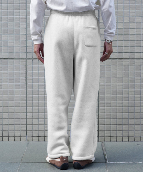 ヘビーウェイトワイドフィットスウェットパンツ│裏起毛 あったか 暖かい ワイドパンツ メンズ 太め シルエット 流行り ルームウェアにも