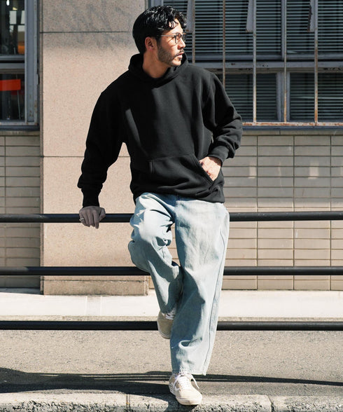 裏起毛ヘビーウェイトワイドフィットパーカー | 裏起毛 スウェットパーカー フーディ フード パーカ スウェット トレーナー プルオーバー