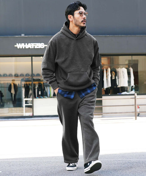 裏起毛ヘビーウェイトワイドフィットパーカー | 裏起毛 スウェットパーカー フーディ フード パーカ スウェット トレーナー プルオーバー