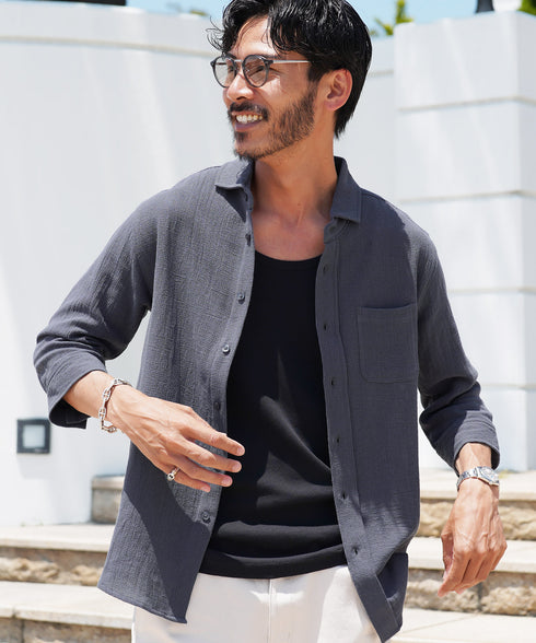 Aチャコールグレー MODEL : GO 180cm 66kg Lsize