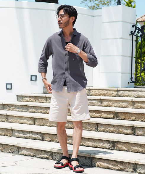 Aチャコールグレー MODEL : GO 180cm 66kg Lsize