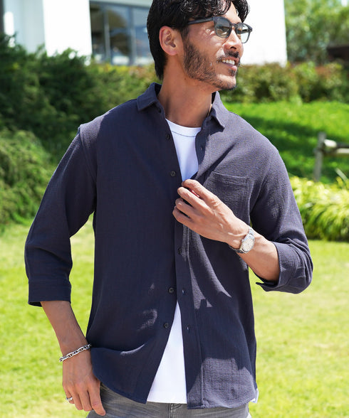 Aネイビー MODEL : GO 180cm 66kg Lsize