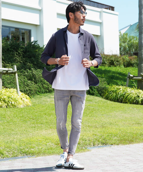 Aネイビー MODEL : GO 180cm 66kg Lsize