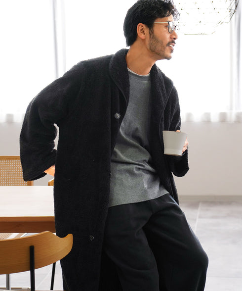 着る毛布 モコボアルームコート│コート アウター 毛布 ルームウエア ロングカーディガン ボア メンズ ブランド おしゃれ あったか 男女兼用 レディース カップル ペア ルームウエア