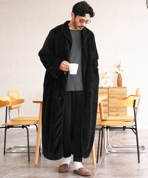 着る毛布 モコボアルームコート│コート アウター 毛布 ルームウエア ロングカーディガン ボア メンズ ブランド おしゃれ あったか 男女兼用 レディース カップル ペア ルームウエア