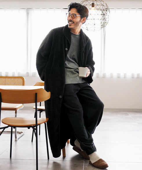 着る毛布 モコボアルームコート│コート アウター 毛布 ルームウエア ロングカーディガン ボア メンズ ブランド おしゃれ あったか 男女兼用 レディース カップル ペア ルームウエア