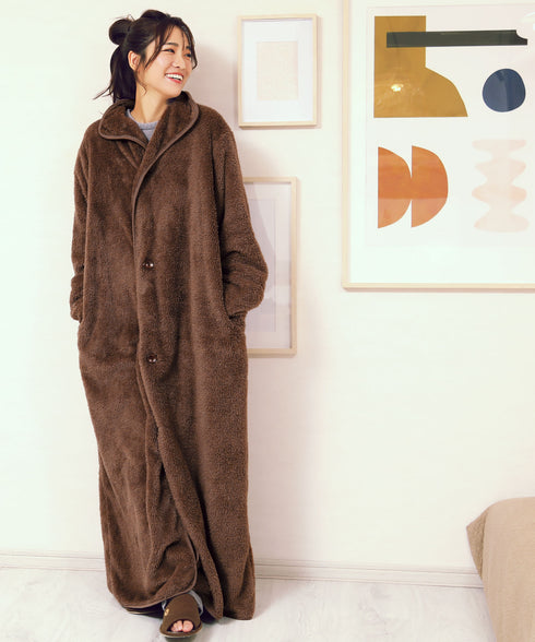 着る毛布 モコボアルームコート│コート アウター 毛布 ルームウエア ロングカーディガン ボア メンズ ブランド おしゃれ あったか 男女兼用 レディース カップル ペア ルームウエア