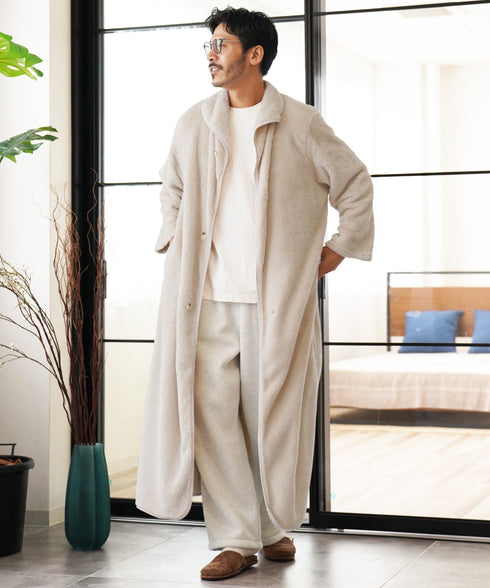 着る毛布 モコボアルームコート│コート アウター 毛布 ルームウエア ロングカーディガン ボア メンズ ブランド おしゃれ あったか 男女兼用 レディース カップル ペア ルームウエア